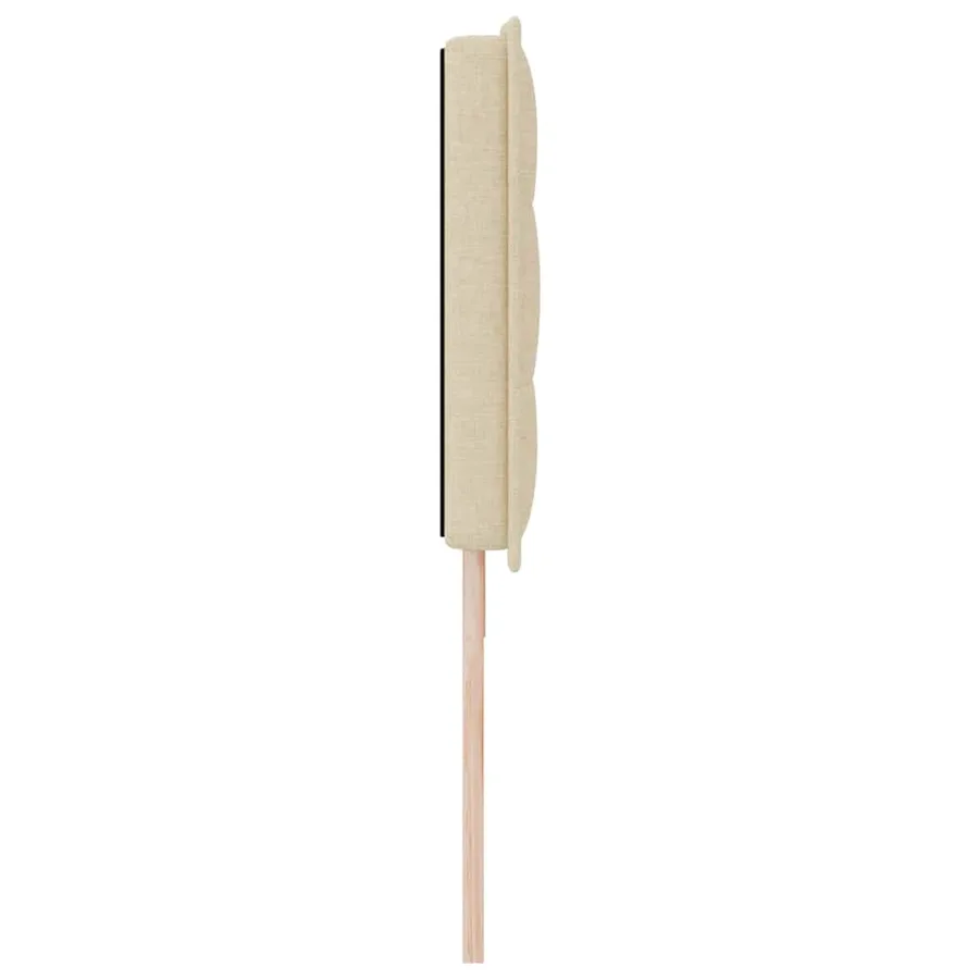 Tête de lit LED avec bandes LED Crème 180 cm tissu - 6