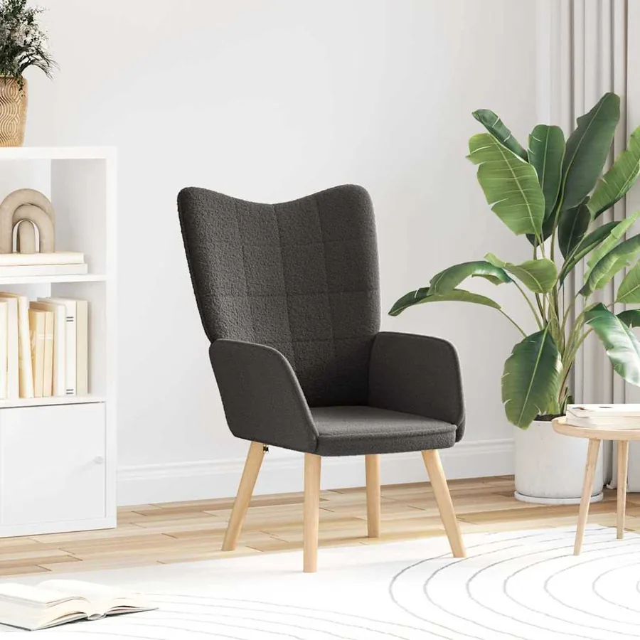 fauteuil Gris foncé 62 x 67 x 95,5 cm Tissu Sherpa