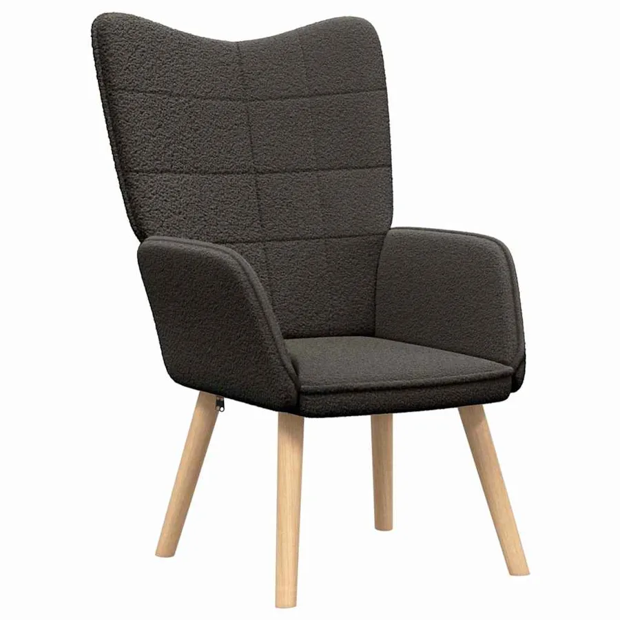 fauteuil Gris foncé 62 x 67 x 95,5 cm Tissu Sherpa - 2