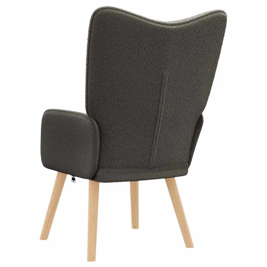 fauteuil Gris foncé 62 x 67 x 95,5 cm Tissu Sherpa - 6