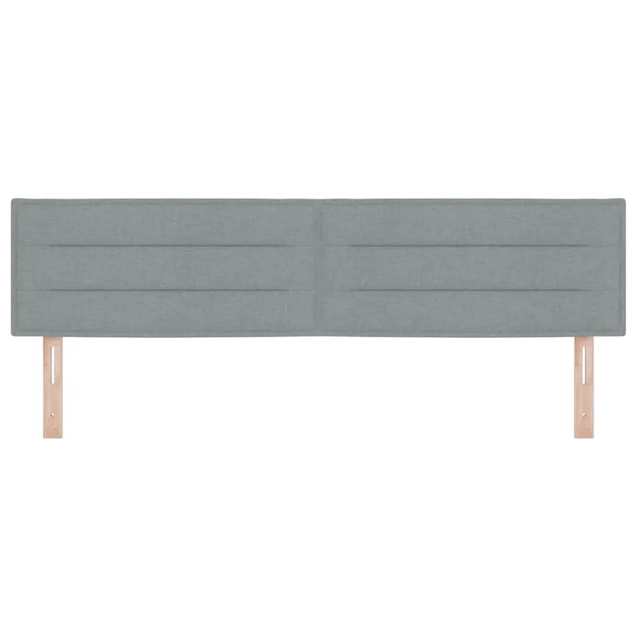 Tête de lit Gris clair 180 cm tissu - 4