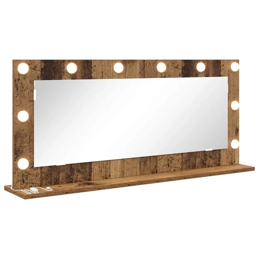 Miroir de vanité Rectangulaire Bois ancien 100 x 45 x 18 cm - 2