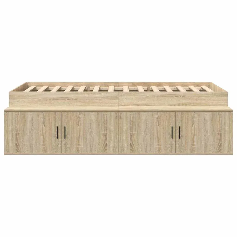 Cadre de lit Chêne Sonoma 90 x 200 cm Bois d'ingénierie - 5