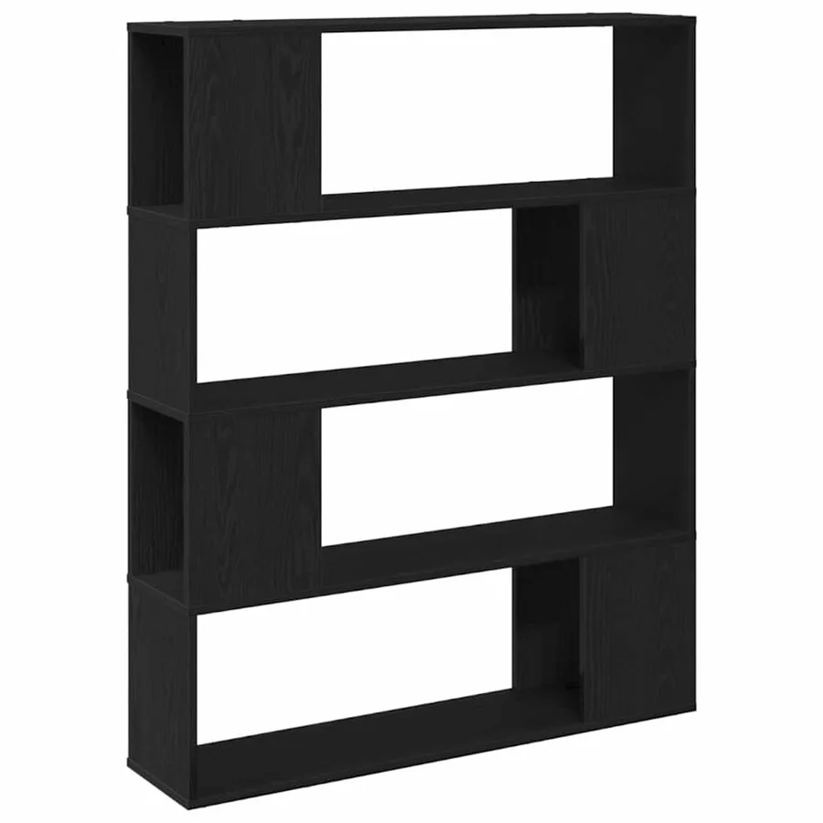Ensemble meuble TV Montage mural Chêne noir 100 x 24 x 124,5 cm - 2