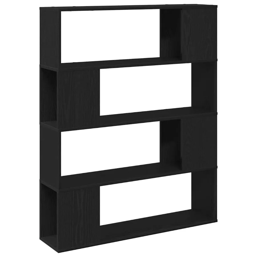 Ensemble meuble TV Montage mural Chêne noir 100 x 24 x 124,5 cm - 5