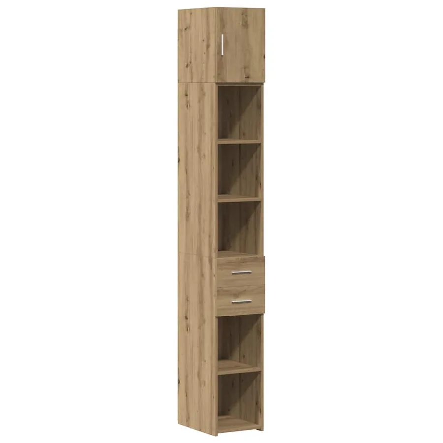 Armoire de rangement 2 pcs Chêne artisanal 30 x 42,5 x 225 cm - 2