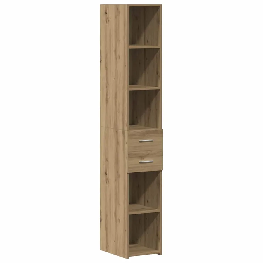 Armoire de rangement 2 pcs Chêne artisanal 30 x 42,5 x 225 cm - 6