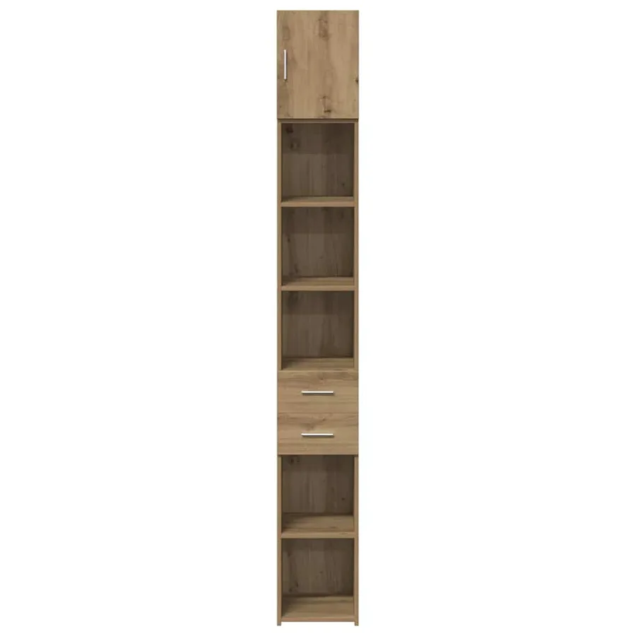 Armoire de rangement 2 pcs Chêne artisanal 30 x 42,5 x 225 cm - 7