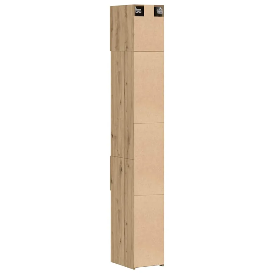 Armoire de rangement 2 pcs Chêne artisanal 30 x 42,5 x 225 cm - 9