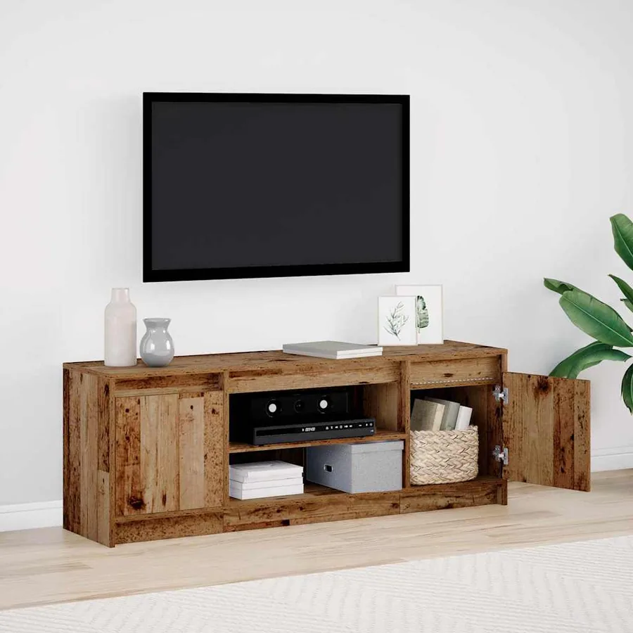 Unites TV Marron 139,5 x 34 x 50 cm Bois d'ingénierie