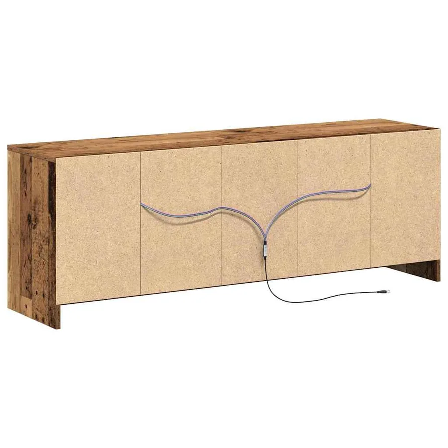 Unites TV Marron 139,5 x 34 x 50 cm Bois d'ingénierie - 9