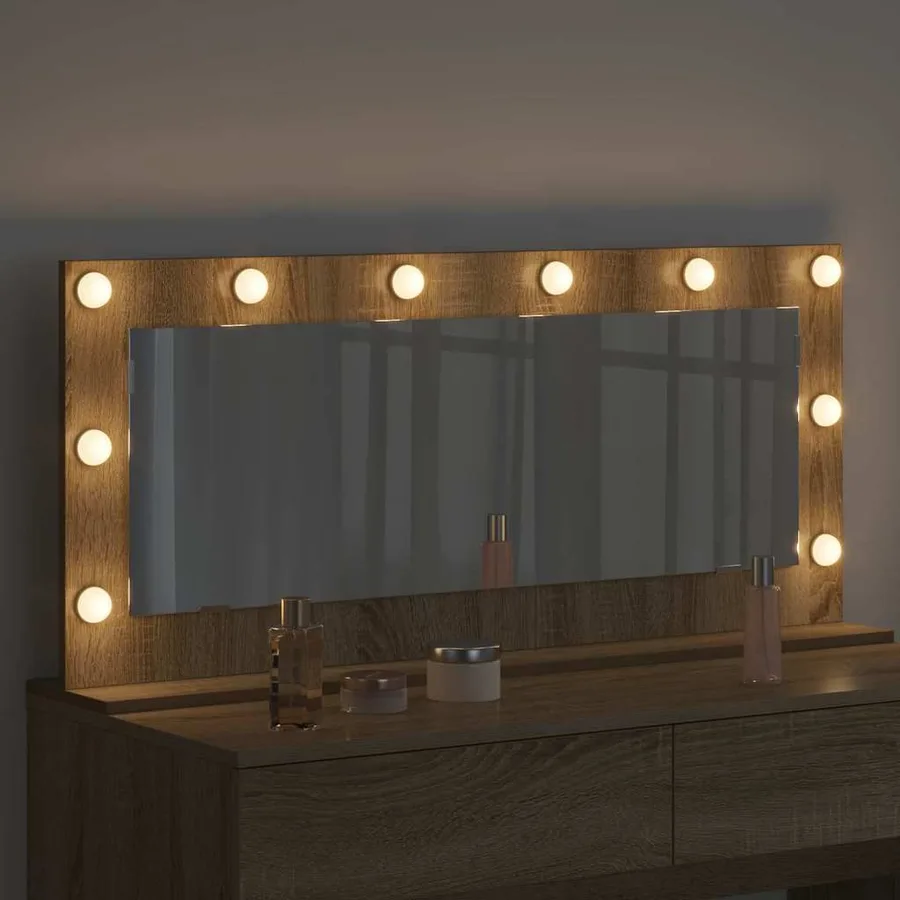Miroir de vanité Rectangulaire Chêne Sonoma 100 x 45 x 18 cm - 3