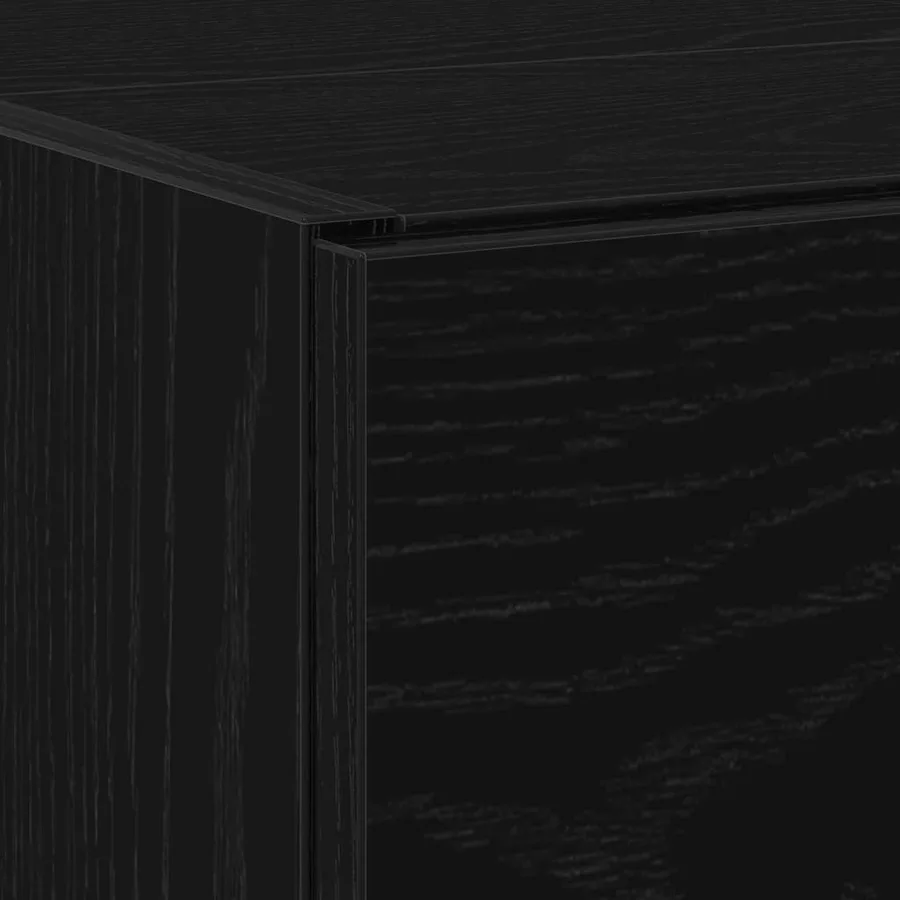 Cabinet de salle de bain avec tiroir Chêne noir 59 x 37 x 59 cm - 10