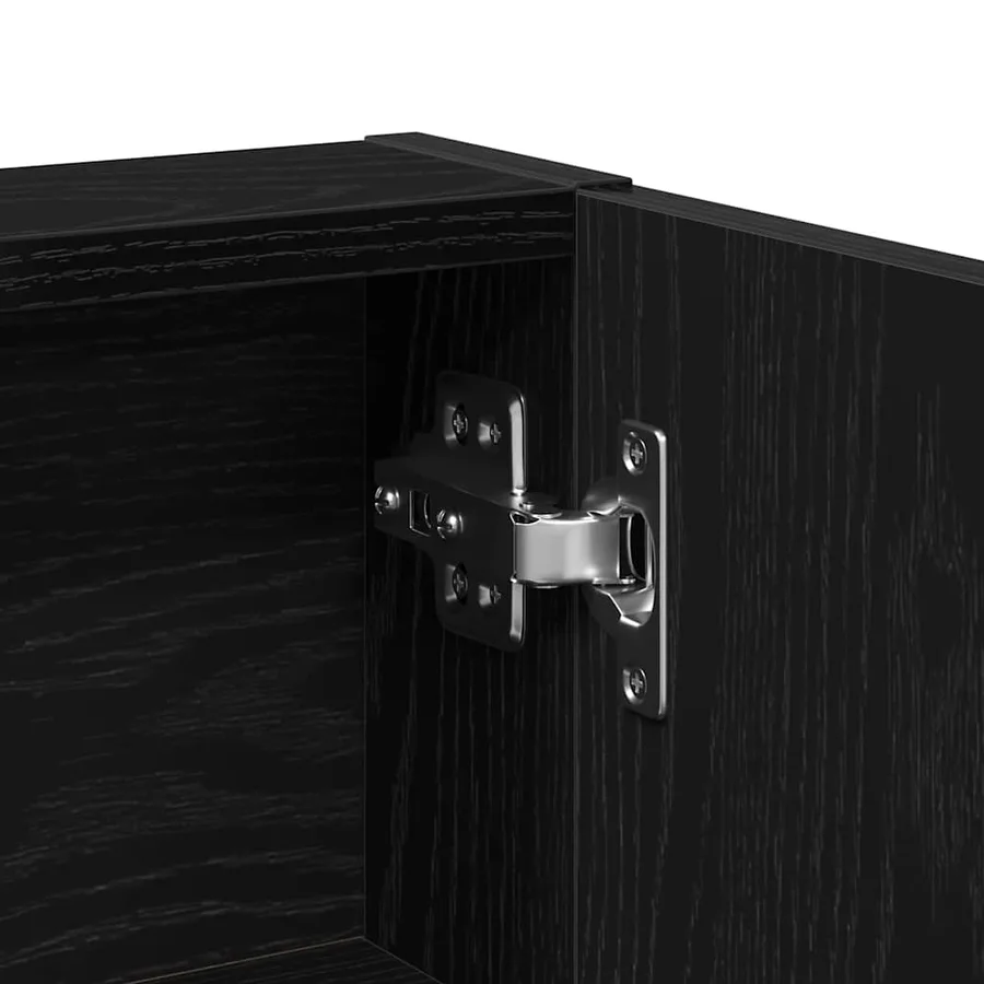 Table de Toilette Chêne noir 80 x 35 x 132 cm Bois d'ingénierie - 10