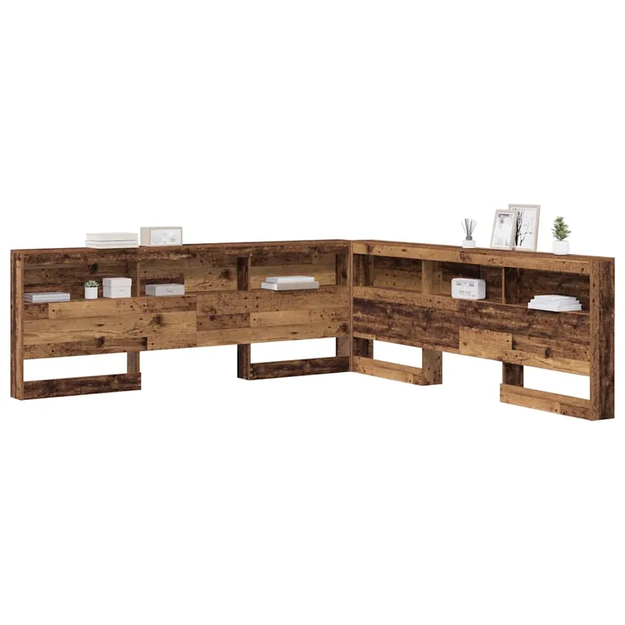 Tête de lit de rangement Bois Ancien 200 cm Bois d'ingénierie - 3