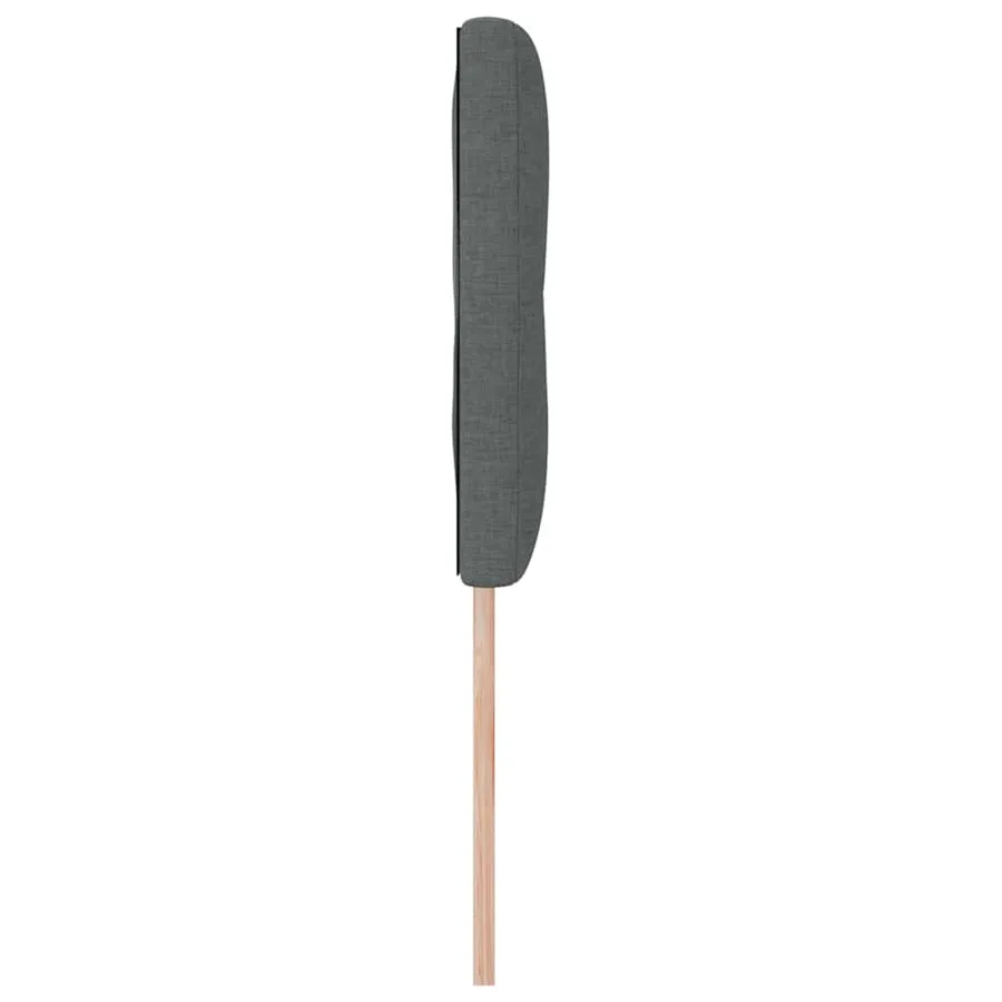 Tête de lit LED avec bandes LED Gris foncé 160 cm tissu - 6