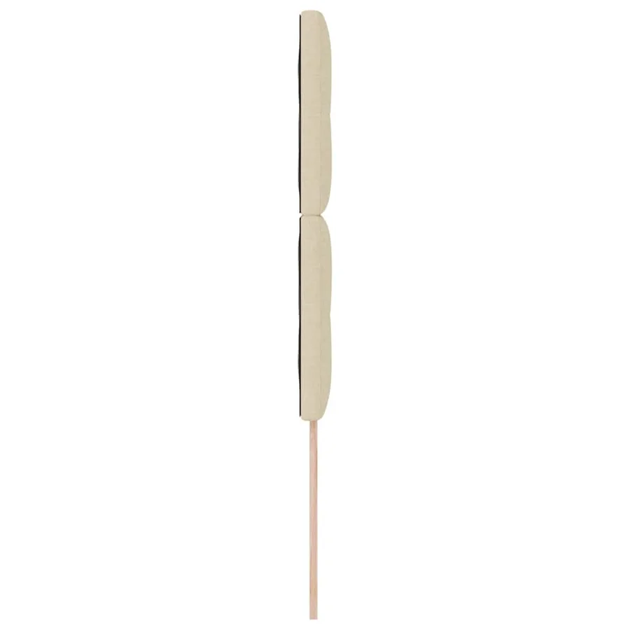 Tête de lit LED avec bandes LED Crème 80 cm tissu - 6