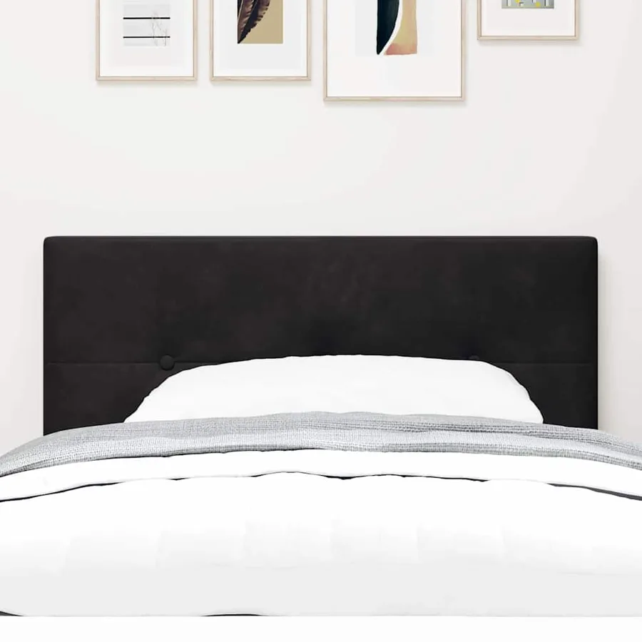 Tête de lit Noir 80 cm Velours - 3