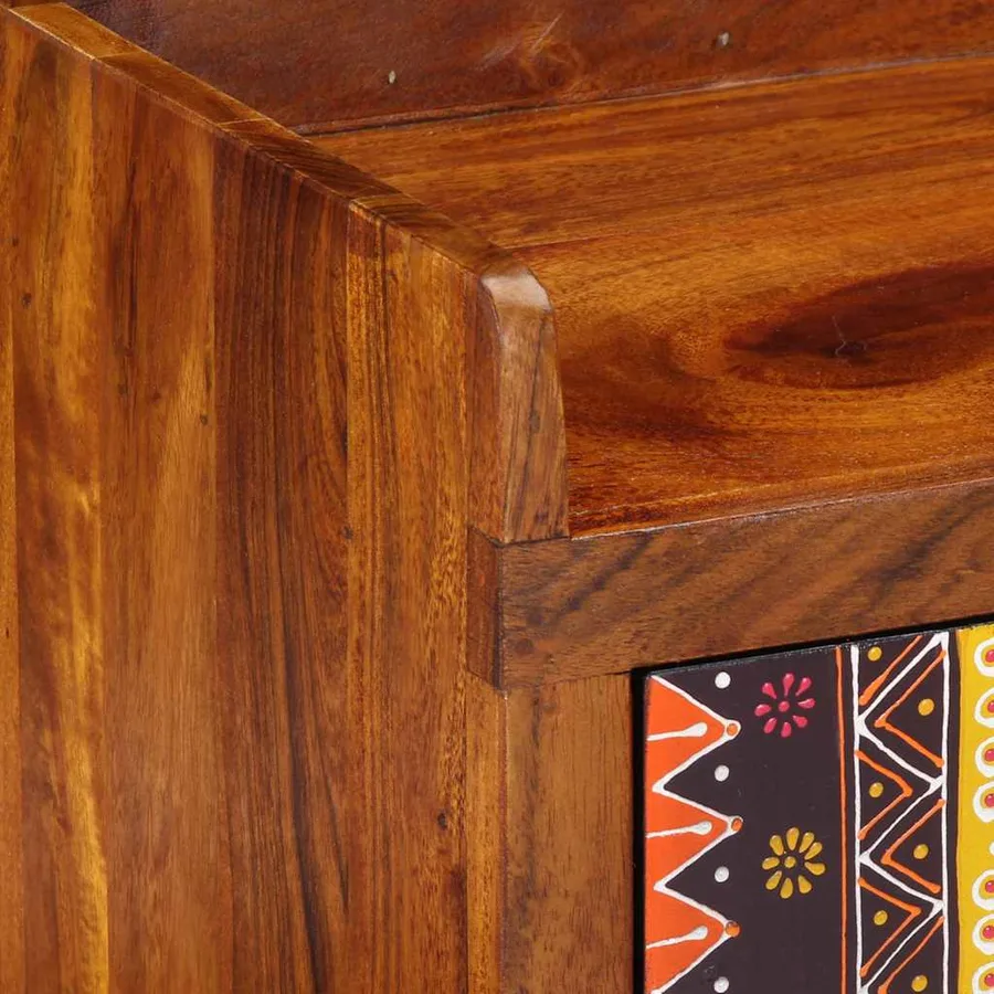 Banc à chaussures avec tiroir Marron miel 100 x 35 x 45 cm - 9