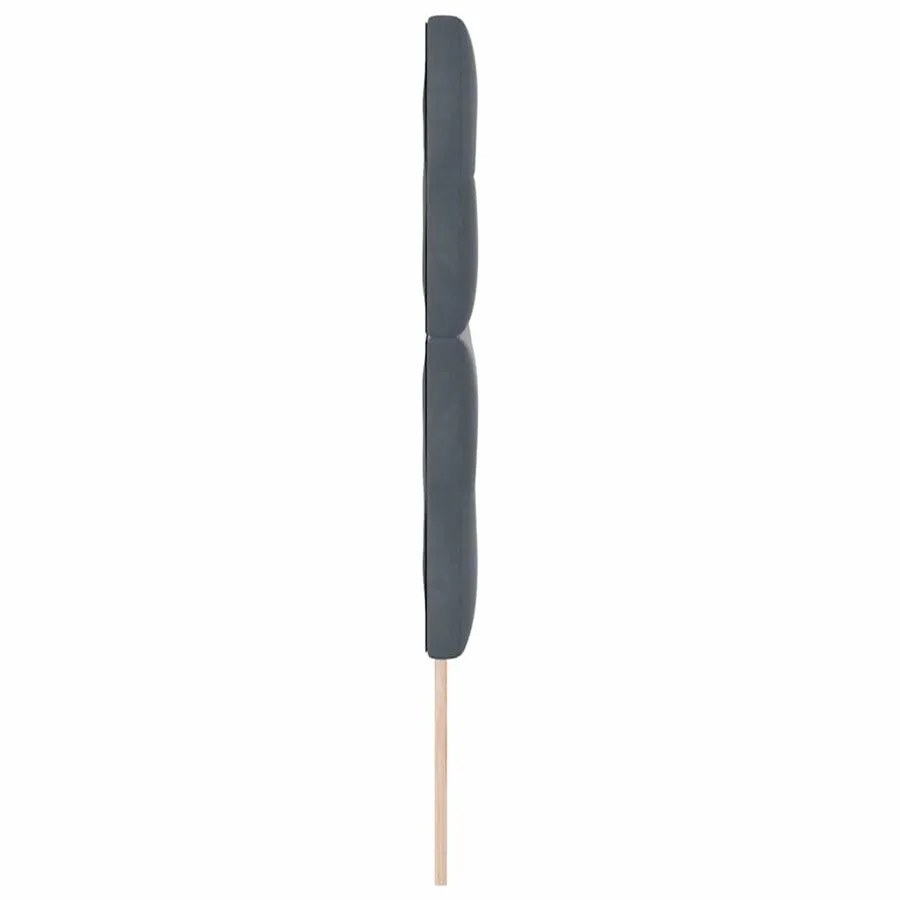 Tête de lit LED avec bandes LED Gris 144 cm Velours - 6