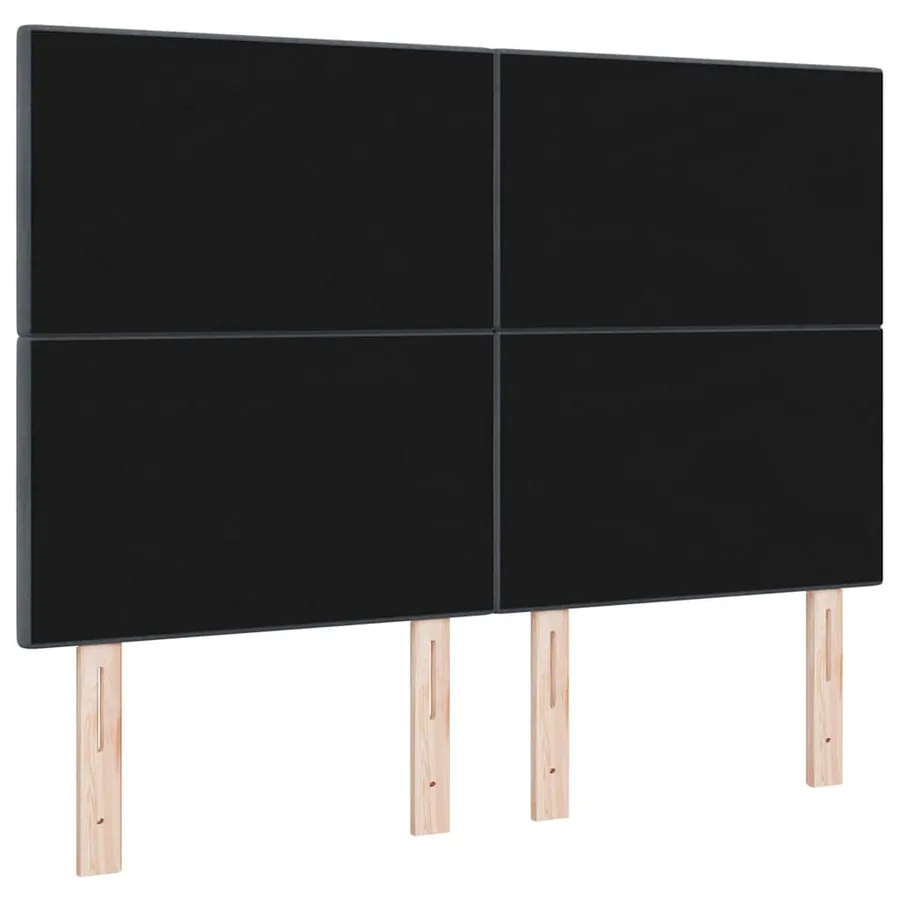 Tête de lit LED avec bandes LED Gris 144 cm Velours - 7