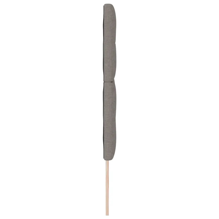 Tête de lit LED avec bandes LED Taupe 144 cm tissu - 6