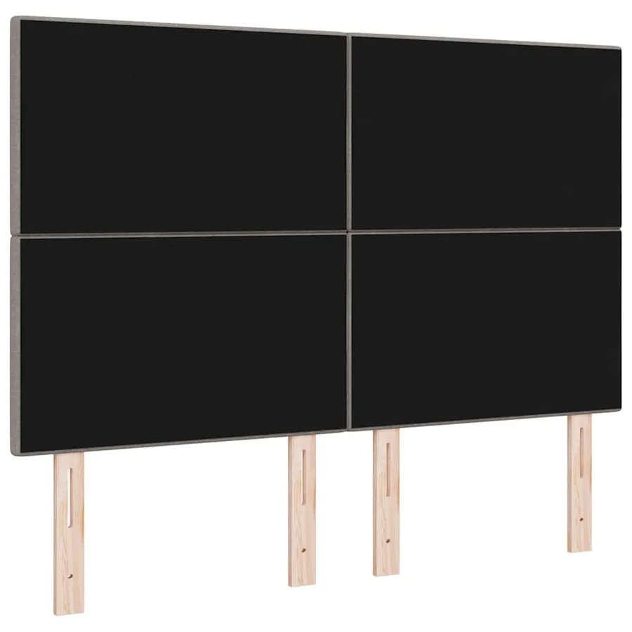 Tête de lit LED avec bandes LED Taupe 144 cm tissu - 7