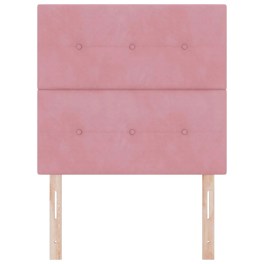 Tête de lit Rose 90 cm Velours - 4