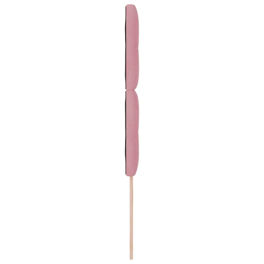 Tête de lit Rose 90 cm Velours - 5