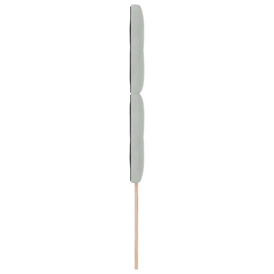 Tête de lit LED avec bandes LED Gris clair 90 cm Velours - 6