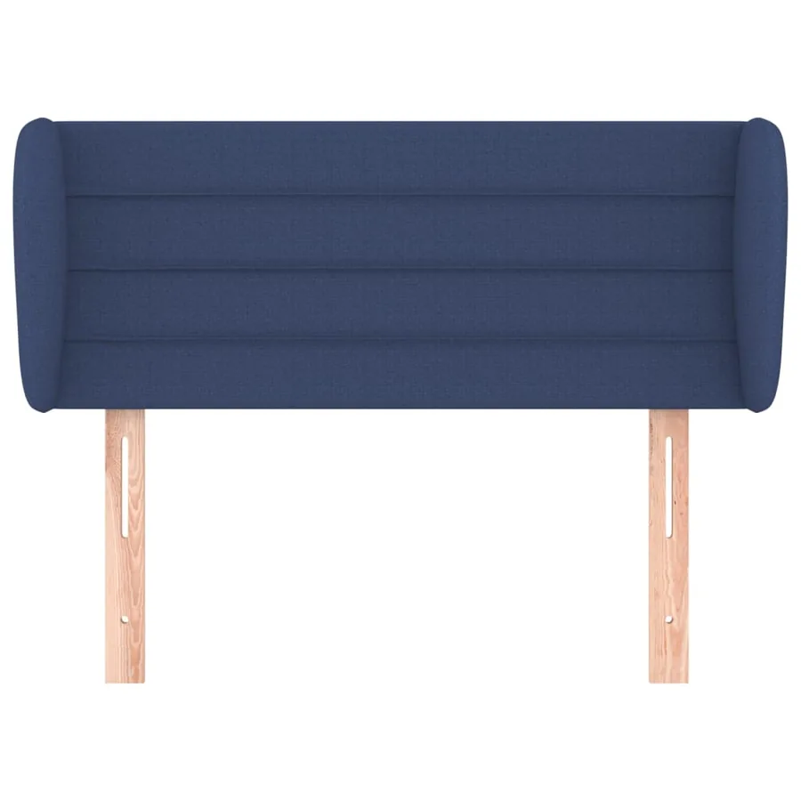 Tête de lit avec oreilles Bleu 83x23x78/88 cm Tissu - 3