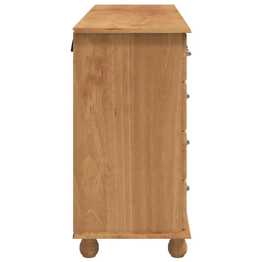 Commode ASKIM Marron 79 x 40 x 133,5 cm Bois de pin massif - 7