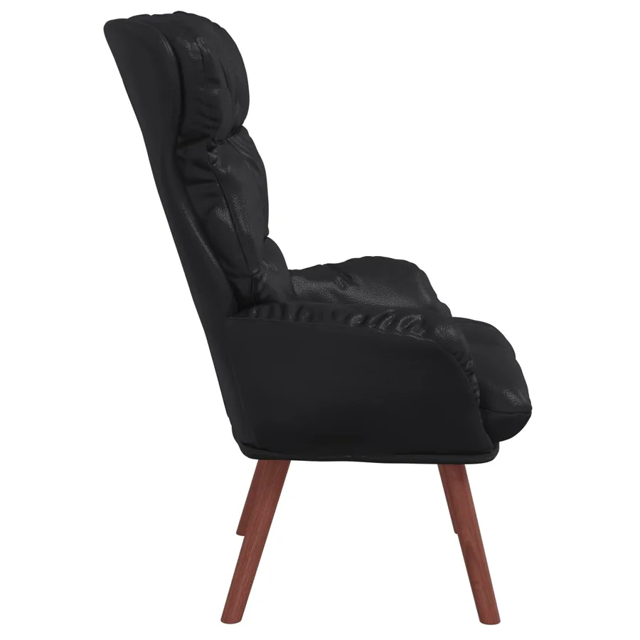 fauteuil Noir 69 x 74 x 93 cm Simili cuir - 4