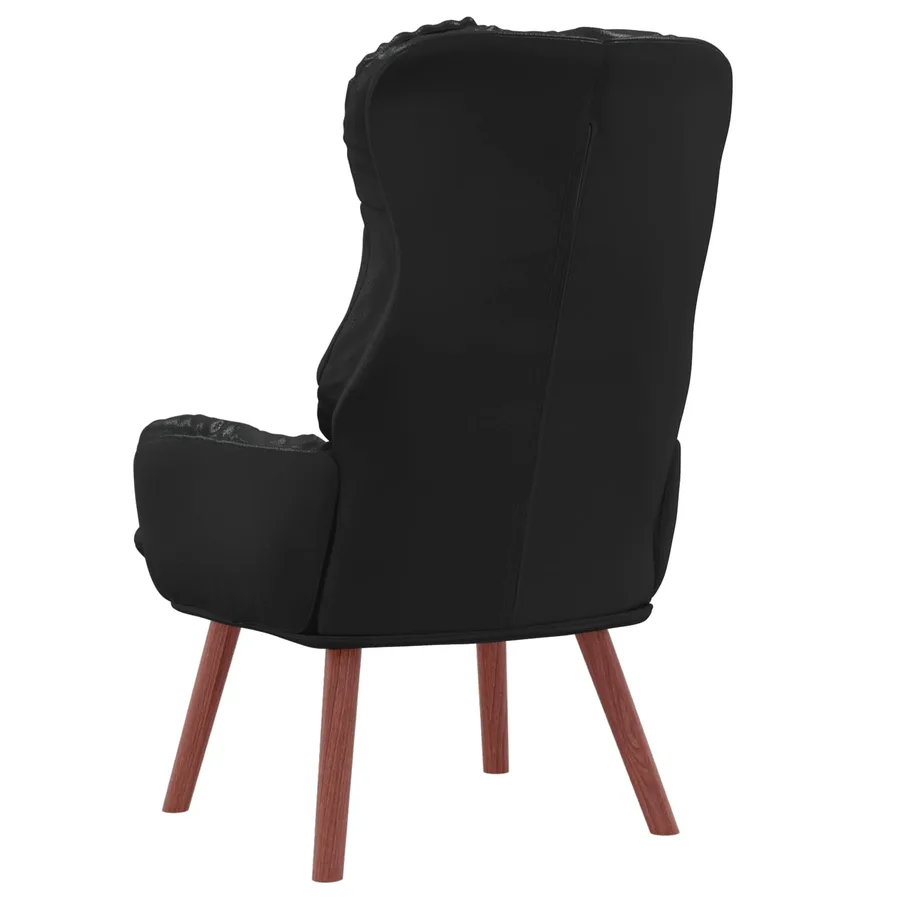 fauteuil Noir 69 x 74 x 93 cm Simili cuir - 5