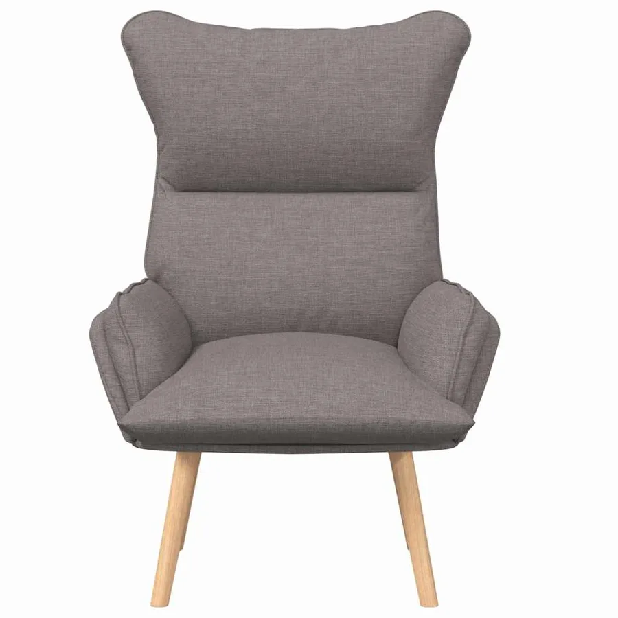 fauteuil Taupe 69 x 74 x 93 cm Tissu et Contreplaqué - 4