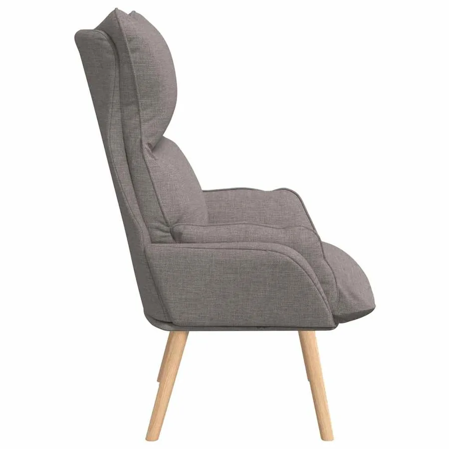 fauteuil Taupe 69 x 74 x 93 cm Tissu et Contreplaqué - 5