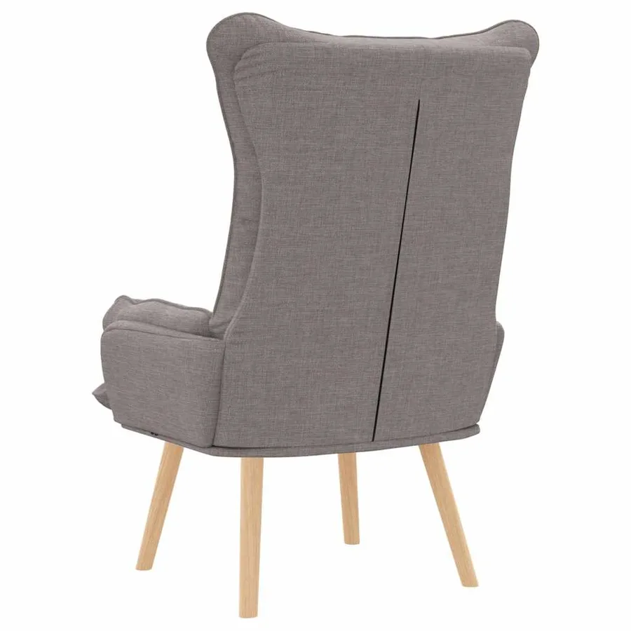 fauteuil Taupe 69 x 74 x 93 cm Tissu et Contreplaqué - 6