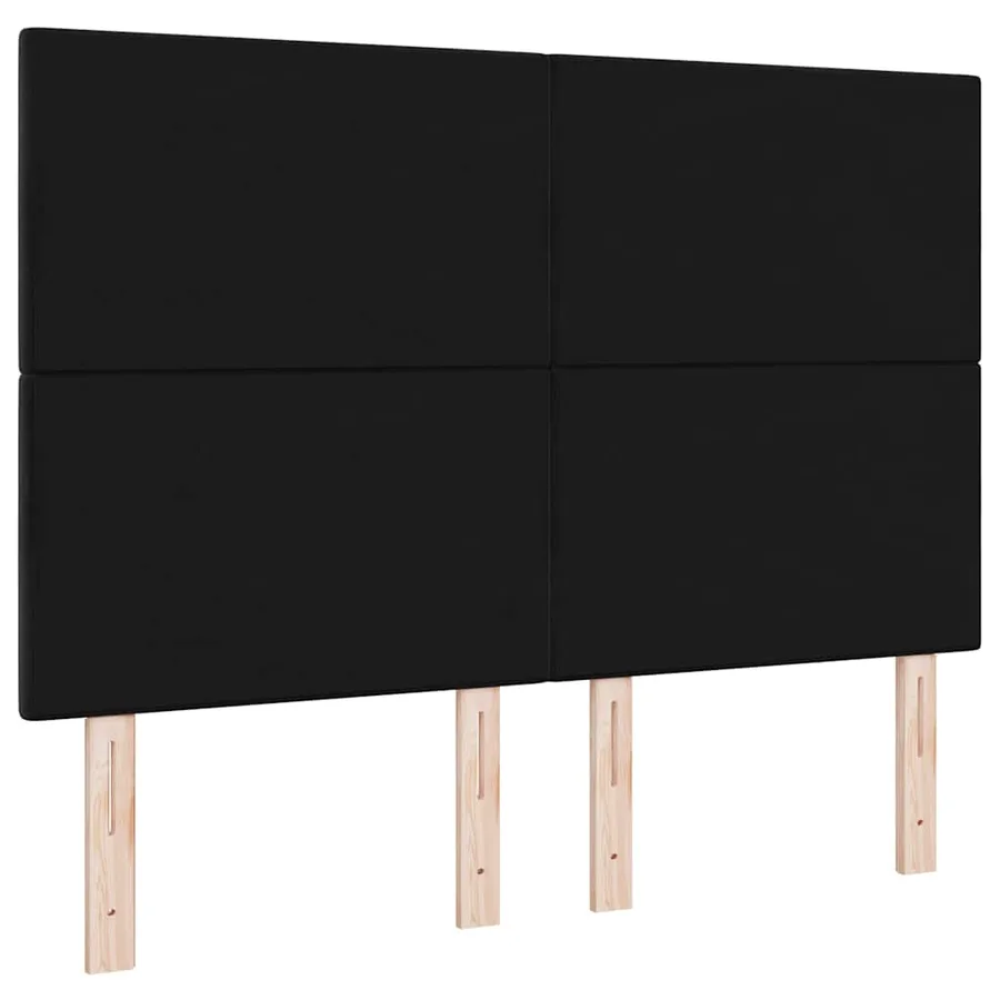 Tête de lit Noir 144 cm Velours - 6