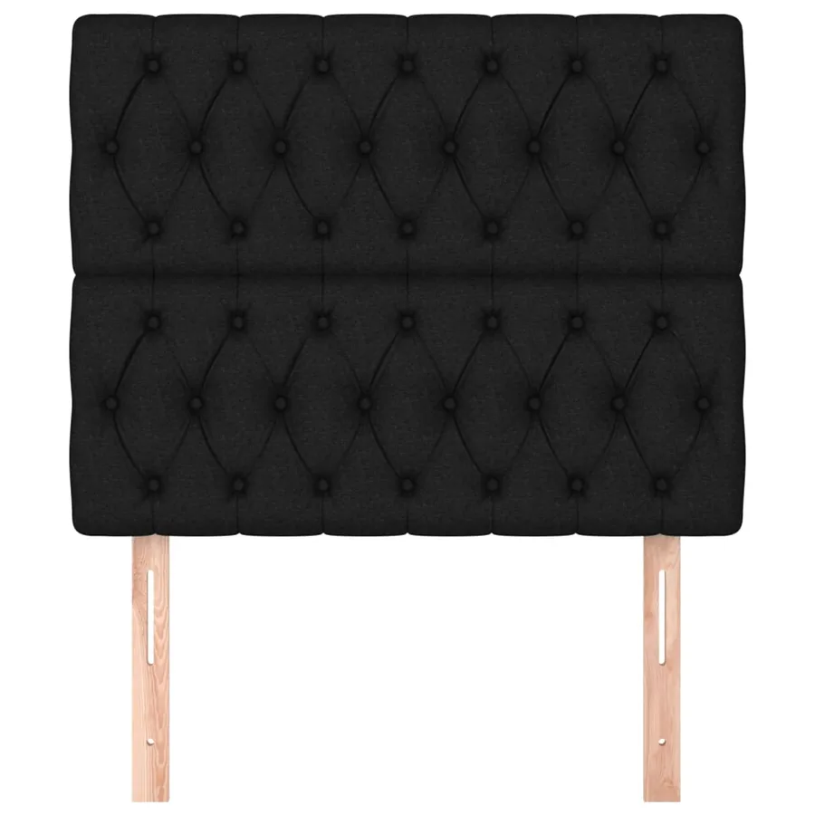 Tête de lit Noir 100x7x118/128 cm Tissu - 3