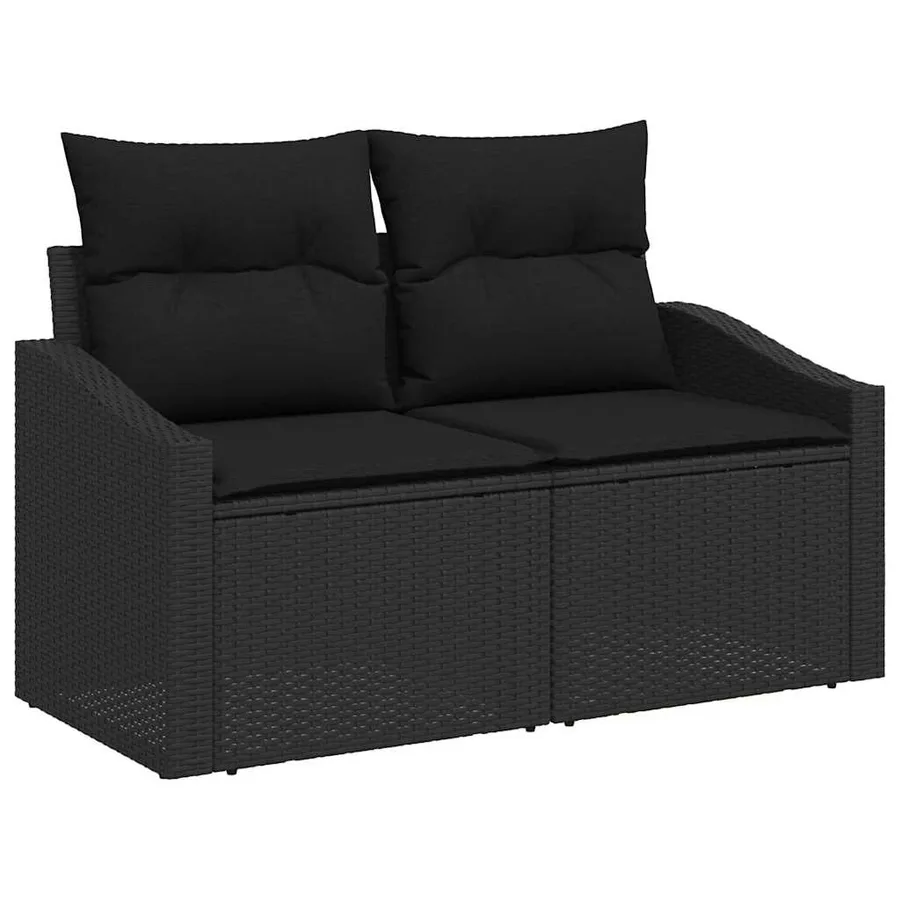 Ensemble de Canapés avec coussin 4 pcs polyrotin - 4