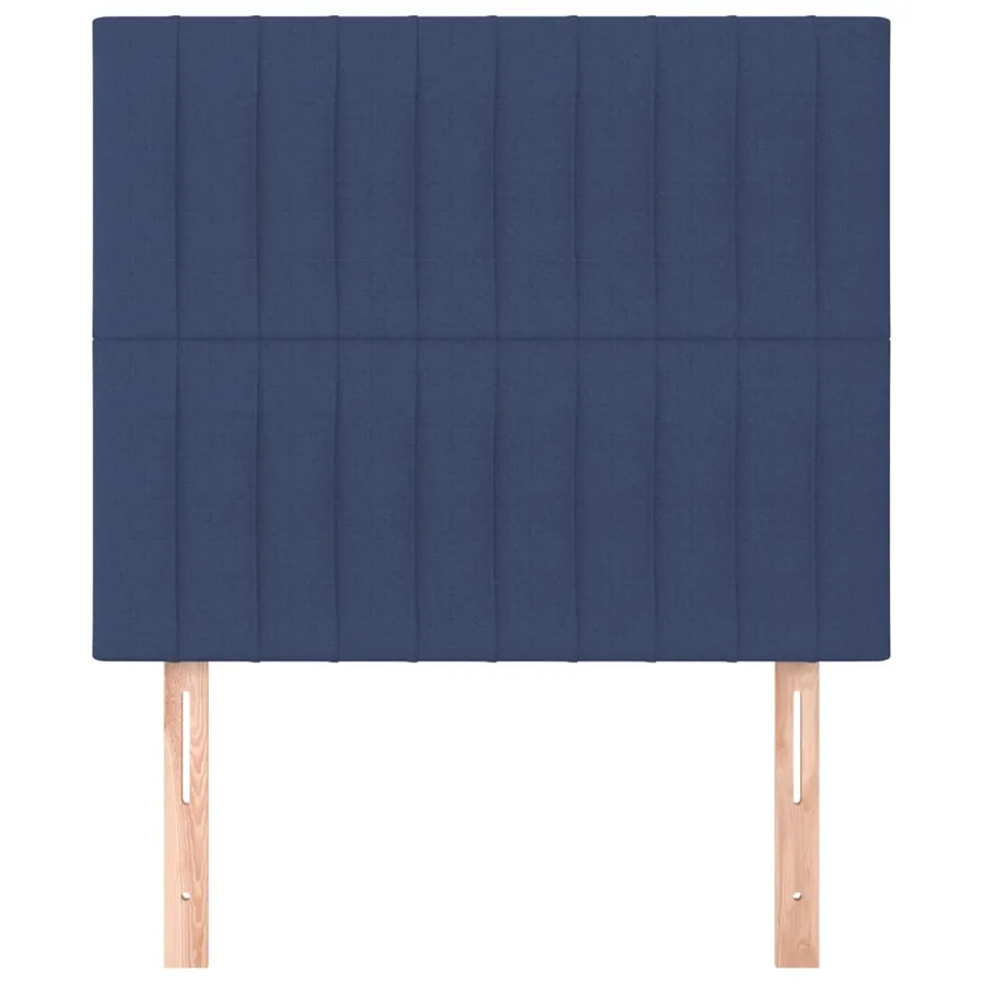 Tête de lit Bleu 100x5x118/128 cm Tissu - 3