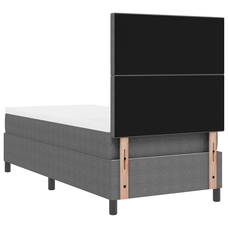 Lit à ressort LED Gris clair et blanc 90 x 200 cm - 10