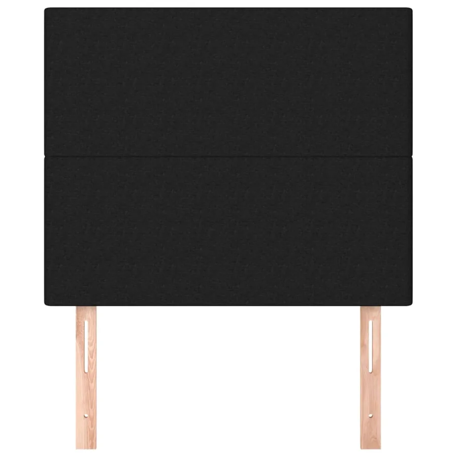 Tête de lit Noir 80x5x118/128 cm Tissu - 3
