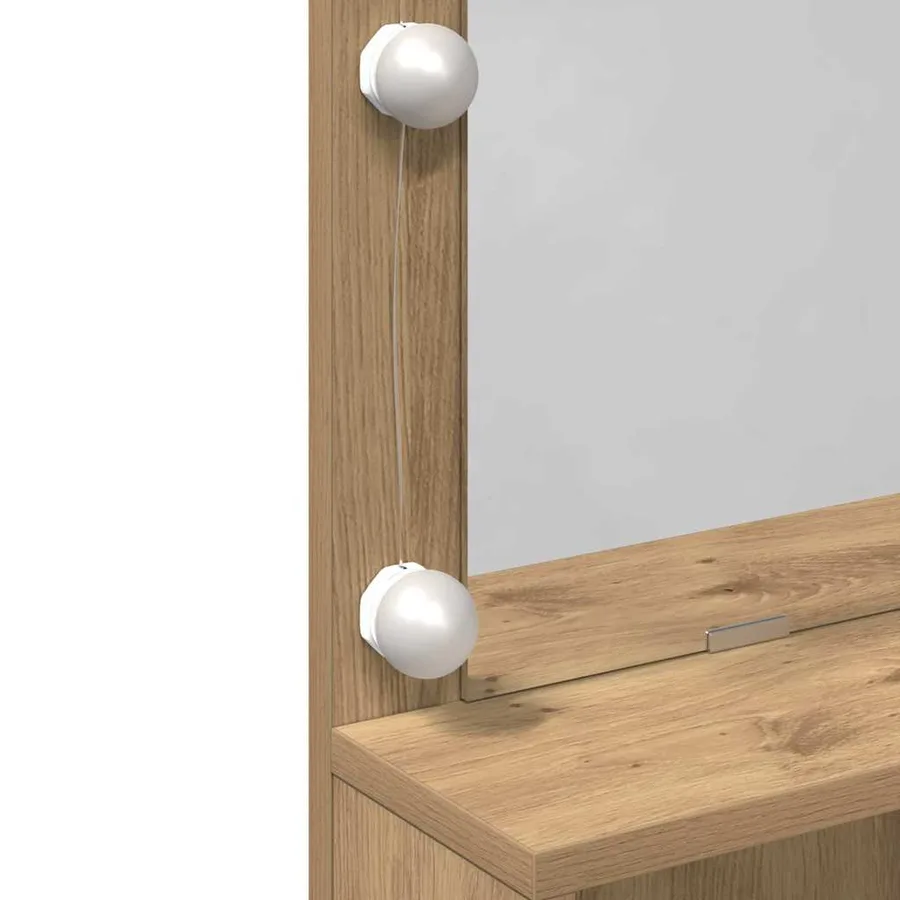 Table de Toilette Chêne artisanal 80 x 41 x 134,5 cm - 11