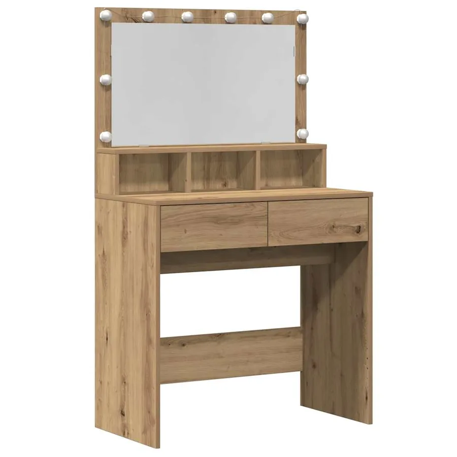 Table de Toilette Chêne artisanal 80 x 41 x 134,5 cm - 2