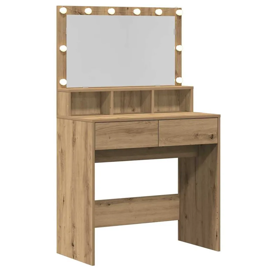 Table de Toilette Chêne artisanal 80 x 41 x 134,5 cm - 5