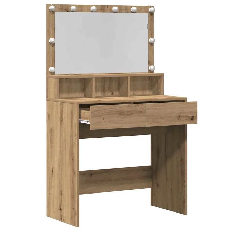 Table de Toilette Chêne artisanal 80 x 41 x 134,5 cm - 6