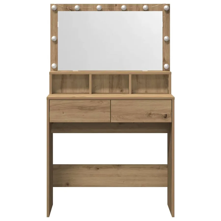 Table de Toilette Chêne artisanal 80 x 41 x 134,5 cm - 7