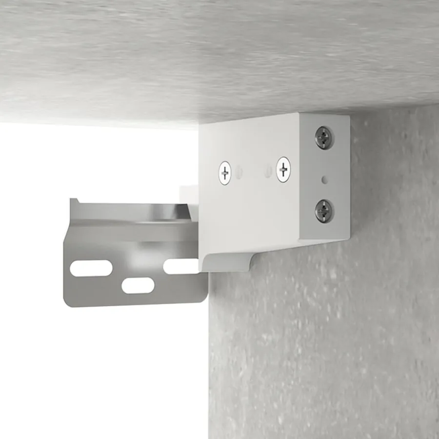 Armoires murales 2 pcs Gris béton 68x30x20 cm Bois d'ingénierie - 11