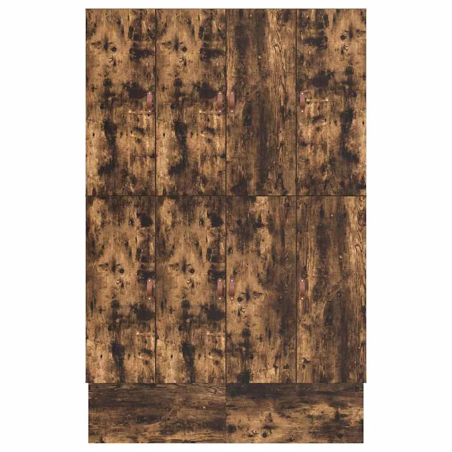 Cadre de lit avec rangement Chêne fumé 140 cm Bois d'ingénierie - 11